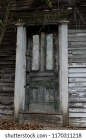 Door From A Creepy Old Dilapidated Haunted House.