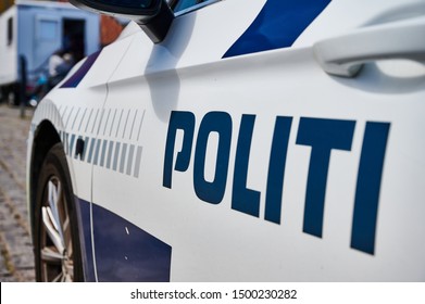 Door Of A Danish Police Car