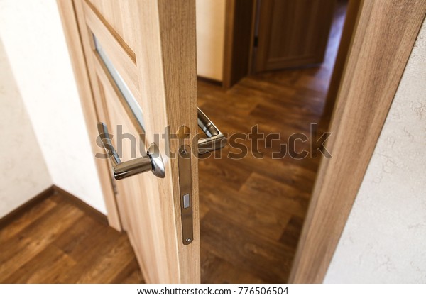 Door Handle Interior Knob Closeup Elements Stock Photo Edit