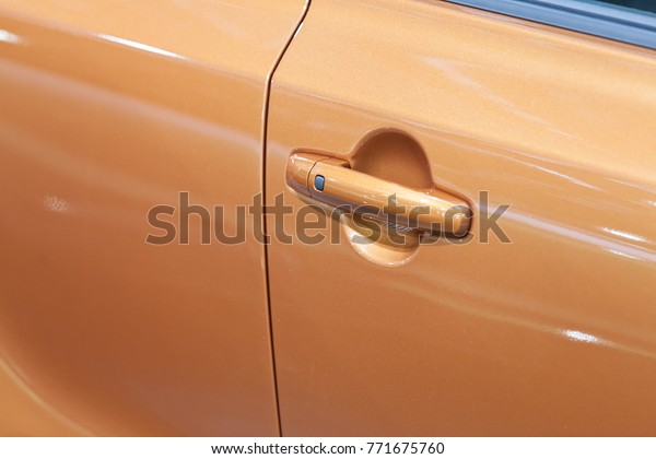 door handles of cars with\
door lock