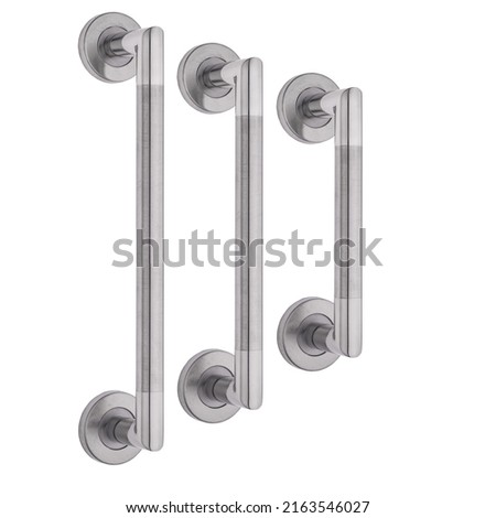 Door handles, door pulls for large doors on a white background.
