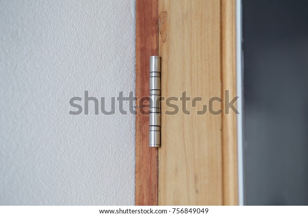 Door Hinge Attach Door Casing Stock Photo Edit Now 756849049