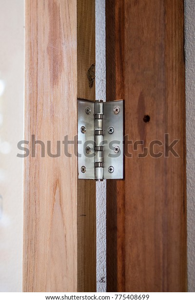 Door Hinge Attach Door Casing Stock Photo Edit Now 775408699