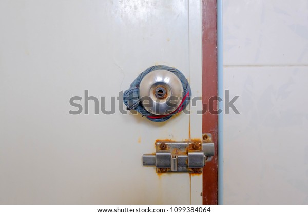 Door Knob Does Not Work Damaged Stock Photo Edit Now