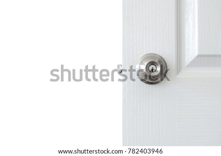 Door knob isolated on white background