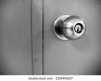 Door Knob With Lime Green Door