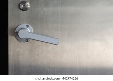 Door Knob, Stainless Steel Door.