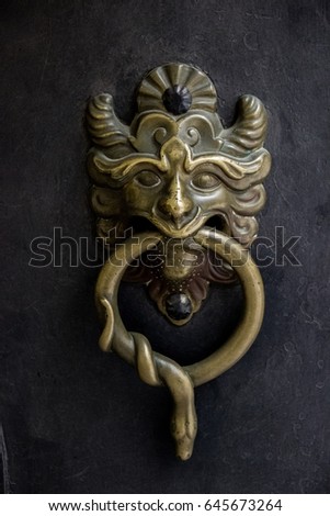 A door knocker