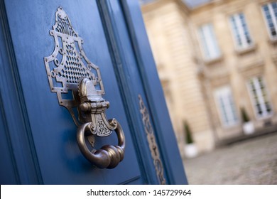 Door Knocker Of A Mansion In France