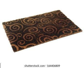 A Door Mat Isolated On A White Background