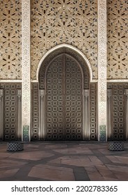Door Moroccan Architecture Casablanca Morocco 