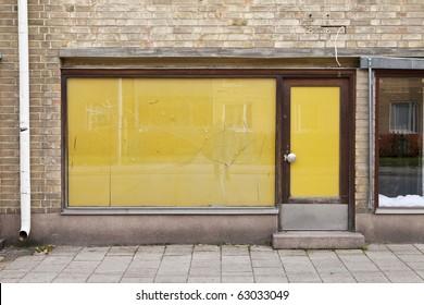 Door Of An Old Closed Shop