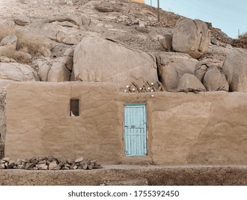 Door of old house in Aswan, Egypt