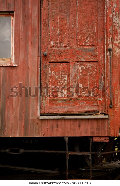 Door on a train\
car