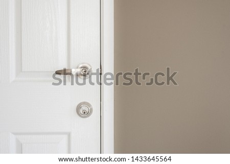 the door and the wall