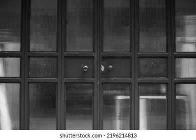 Door With Warehouse Closeup Photo Stock