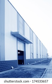 Door Of A Warehouse, In Manufacturing Building Exterior