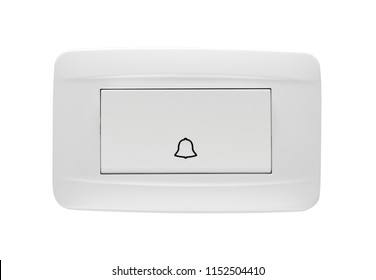 Doorbell Button Isolated On White Background.