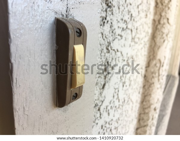 Doorbell Close Button Push Ring Open Stock Photo Edit Now 1410920732
