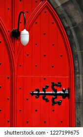 Doors Of St Columba's Free Church Of Scotland, Edinburgh