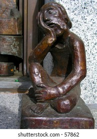 Doorstop statue