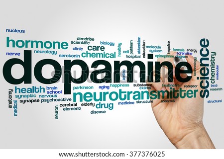 Dopamine word cloud concept