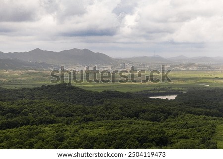 Similar – Image, Stock Photo View of the North Atlantic from the coast of the Faroe Island of Streymoy