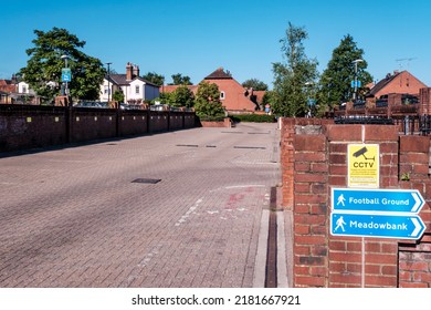 Dorking Surrey Hills UK, July 10 2022, Empty Council Run Public Car Park With No Parked Cars Or People