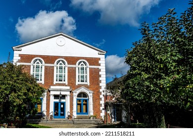 Dorking Surrey Hills UK, October 08 2022, United Reform Church Building Exterior With No People