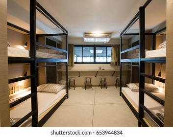 Dorm Room With Four Beds