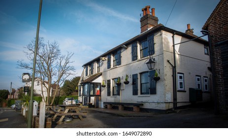 Dormansland Surrey UK Feb 2020 The Royal Oak Pub On The Main Highstreet 