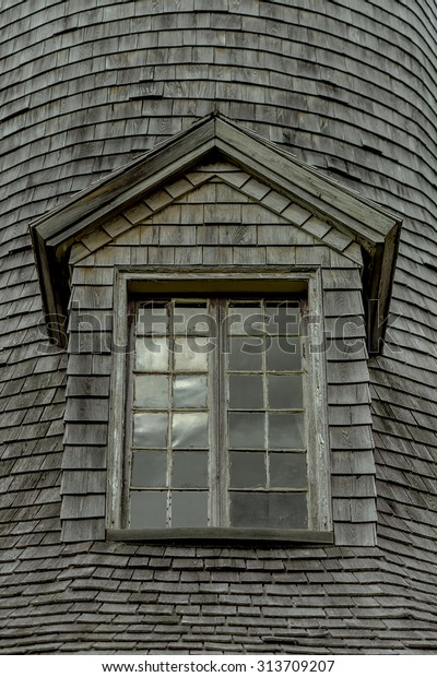 Dormer Roof Window Old Circular Shed Stock Photo Edit Now 313709207