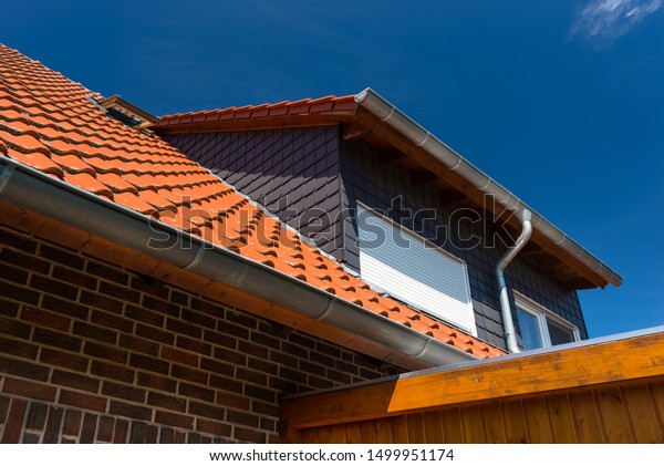 Dormer Window Blinds Ceramic Tiles Visible Stock Photo Edit Now
