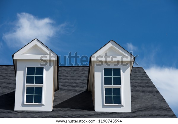 Dormer Window Gable Roof Blue Cloudy Stock Photo Edit Now 1190743594