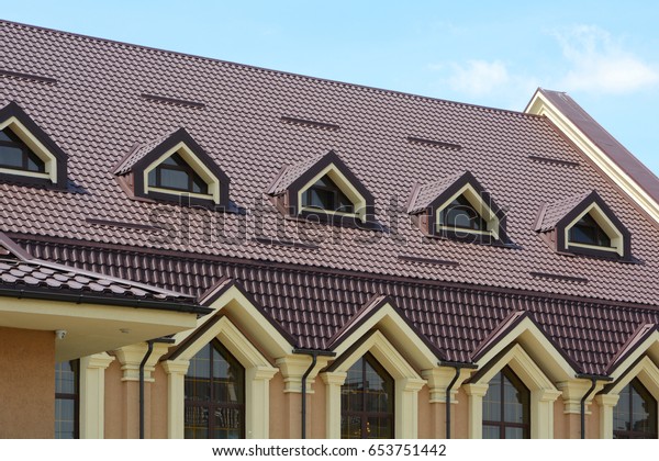 Dormer Windows On Metal Roof Stock Photo Edit Now 653751442