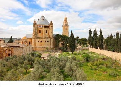 Dormition Abbey At Mount Zion. Jerusalem. Israel