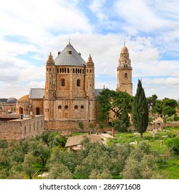 Dormition Abbey At Mount Zion. Jerusalem. Israel