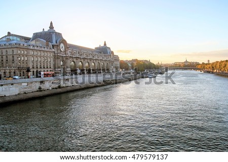 D'Orsay Museum. D'Orsay - a museum on left bank of Seine, it is housed in former Gare d'Orsay