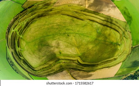 Dorset Maiden Castle Ariel Landscape