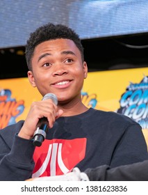 DORTMUND, GERMANY - April 13th 2019: Chosen Jacobs (*2001, American Actor) At German Comic Con Dortmund Spring Edition, A Two Day Fan Convention