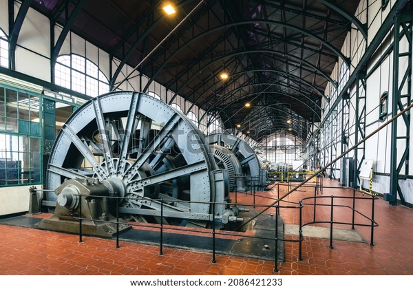 DORTMUND, GERMANY - DECEMBER 04, 2021:\
LWL Industrial Museum Zollern is a decommissioned hard coal mine\
complex in the northwest of Dortmund city in\
Germany.