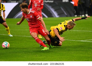 DORTMUND, GERMANY - OCTOBER 8, 2022: Leon Goretzka. The Football Match Of Bundesliga  Borussia Dortmund Vs Bayern Munich