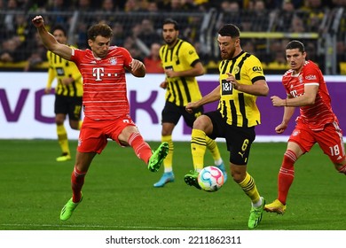 DORTMUND, GERMANY - OCTOBER 8, 2022: Salih Özcan, Leon Goretzka. The Football Match Of Bundesliga  Borussia Dortmund Vs Bayern Munich