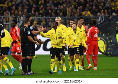 DORTMUND, GERMANY - OCTOBER 8, 2022: The Football Match Of Bundesliga  Borussia Dortmund Vs Bayern Munich