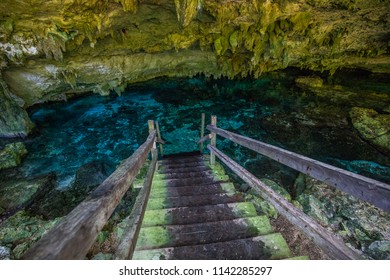 Dos Ojos Cenote Near Tulum And Playa Del Carmen In Mexico