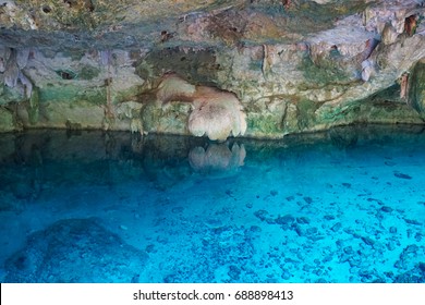 Dos Ojos Cenote Near Tulum And Playa Del Carmen In Mexico