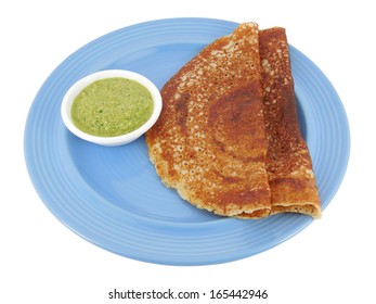 Dosa Made From Oats Batter.