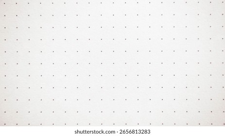 Dots Grid Pattern on White Paper Texture