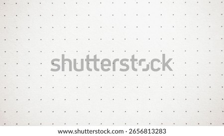 Dots Grid Pattern on White Paper Texture