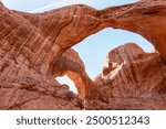 Double Arch at Arches National Park. Utah. USA. 